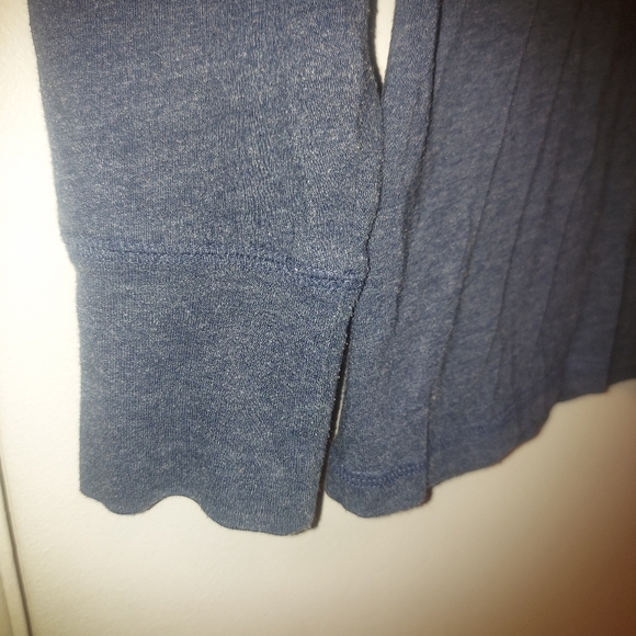 Mossimo Supply Co. Long Sleeve Boyfriend Shirt Tee Top Blue size XXL - Picture 5 of 7